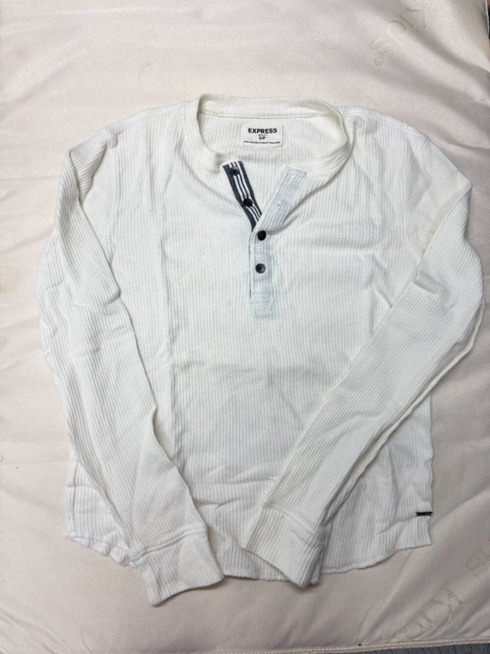 Express Men's Long Sleeve Henley Lot of 3 Waffle Knit Size S - Picture 4 of 5